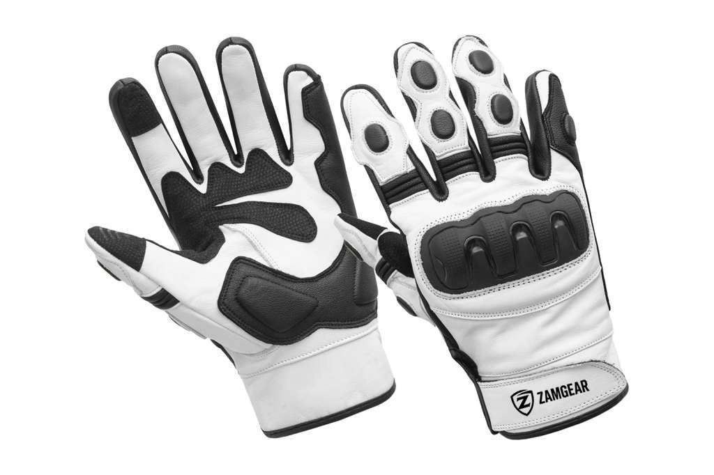 Motorcycle Gloves Racing Touchscreen Leather Knuckles Armored Riding Biker Gloves